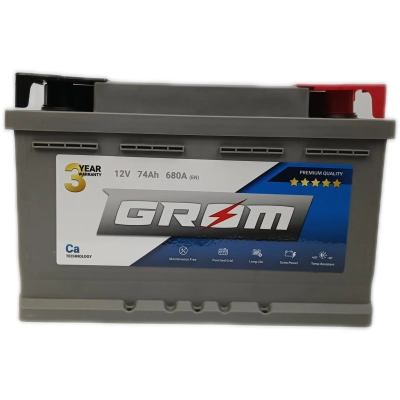 Akumulator Grom 74Ah 680A P+